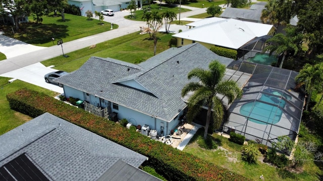 1132 SE Oriental Ave, Port Saint Lucie, FL 34952 - aerial view of residential area with a pool