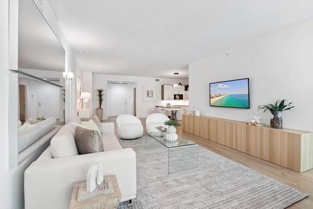 500 SE Mizner Blvd Unit A202, Boca Raton, FL 33432 - living room with light wood-style flooring