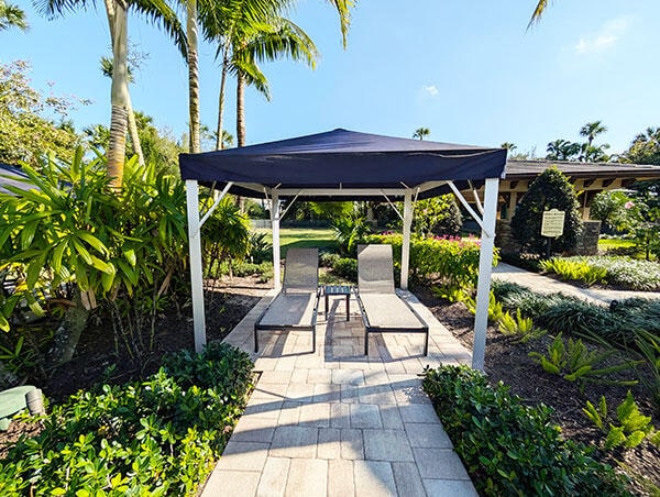 9219 Grand Prix Ln, Boynton Beach, FL 33472 - view of patio with a gazebo