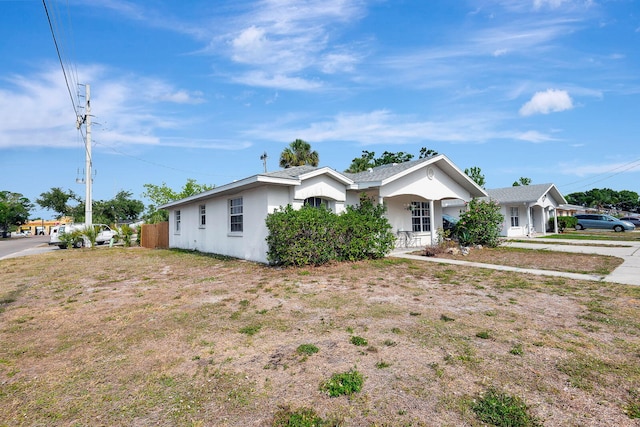 6528/6530 12th St W, Bradenton, FL 34207 - ranch-style house featuring stucco siding and covered porch