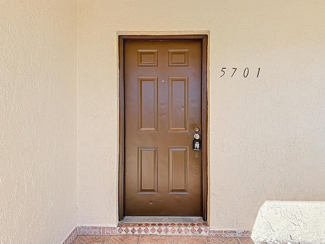 5701 Autumn Ridge Rd, Lake Worth, FL 33463 - view of exterior entry with stucco siding