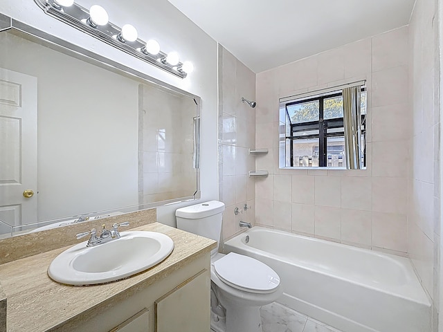 5701 Autumn Ridge Rd, Lake Worth, FL 33463 - bathroom with toilet, vanity, and  shower combination