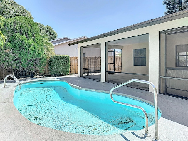 5701 Autumn Ridge Rd, Lake Worth, FL 33463 - view of swimming pool with fence and a patio area