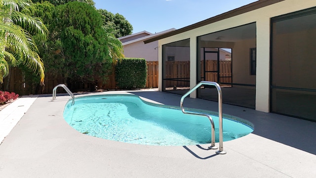 5701 Autumn Ridge Rd, Lake Worth, FL 33463 - view of swimming pool featuring fence and a patio area