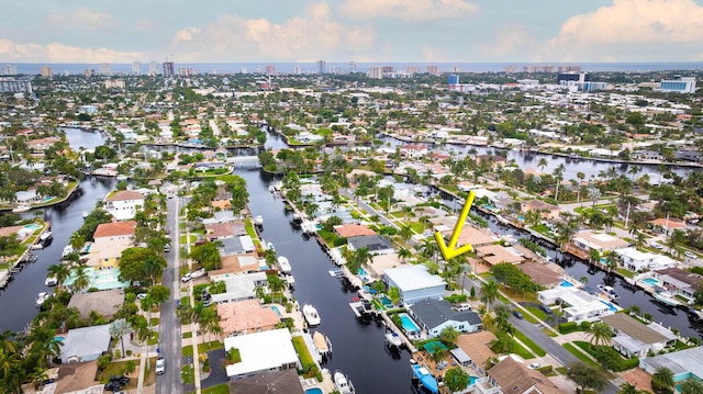 311 SE 11th St, Pompano Beach, FL 33060 - aerial overview of property's location with nearby urban area and a large body of water