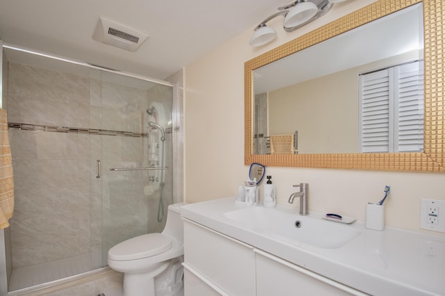2301 Lucaya Ln Unit M3, Coconut Creek, FL 33066 - bathroom with toilet, vanity, and a shower stall