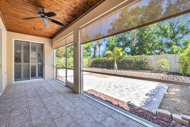 148 Cypress Cv, Jupiter, FL 33458 - unfurnished sunroom featuring vaulted ceiling