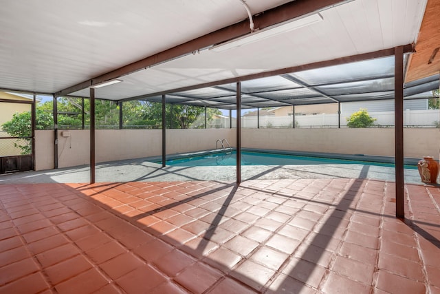318 Gale Pl, West Palm Beach, FL 33409 - view of pool featuring glass enclosure and a patio