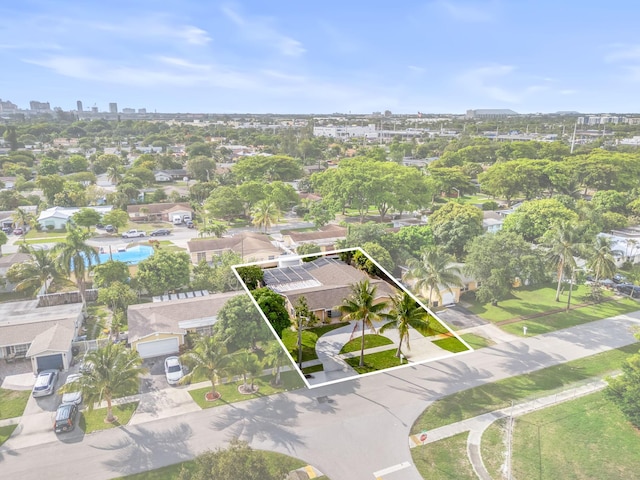 318 Gale Pl, West Palm Beach, FL 33409 - view of urban area featuring property parcel outlined