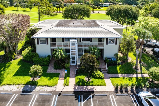 6 Stratford Dr E Unit D, Boynton Beach, FL 33436 - view from above of property featuring a tree filled landscape