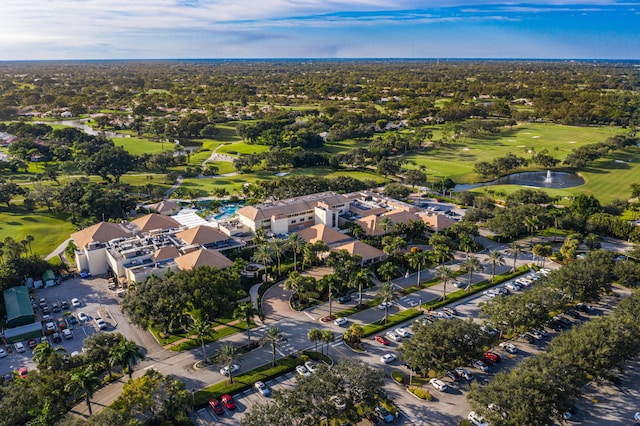 6 Stratford Dr E Unit D, Boynton Beach, FL 33436 - aerial overview of property's location with a golf club and a nearby body of water