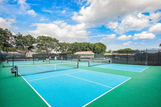 6 Stratford Dr E Unit D, Boynton Beach, FL 33436 - view of tennis court featuring fence