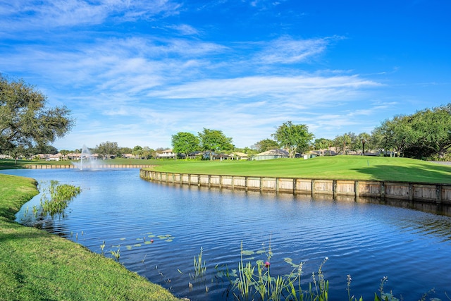 6 Stratford Dr E Unit D, Boynton Beach, FL 33436 - water view featuring a golf club