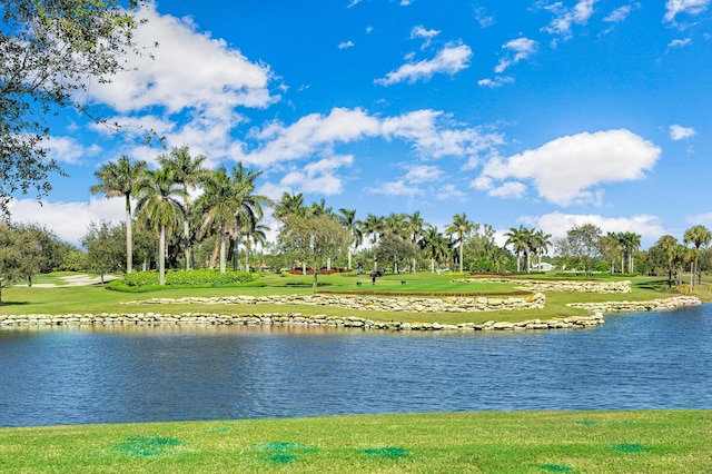 6 Stratford Dr E Unit D, Boynton Beach, FL 33436 - water view featuring a golf club and a tree filled landscape