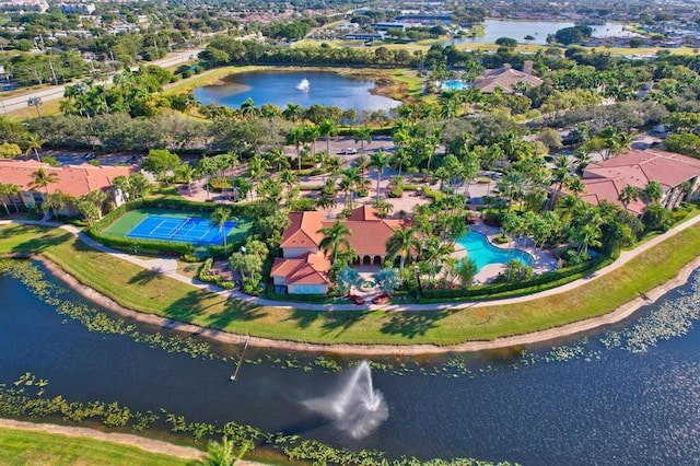 15035 Michelangelo Blvd Unit 106, Delray Beach, FL 33446 - aerial view of property's location featuring a large body of water and a pool area