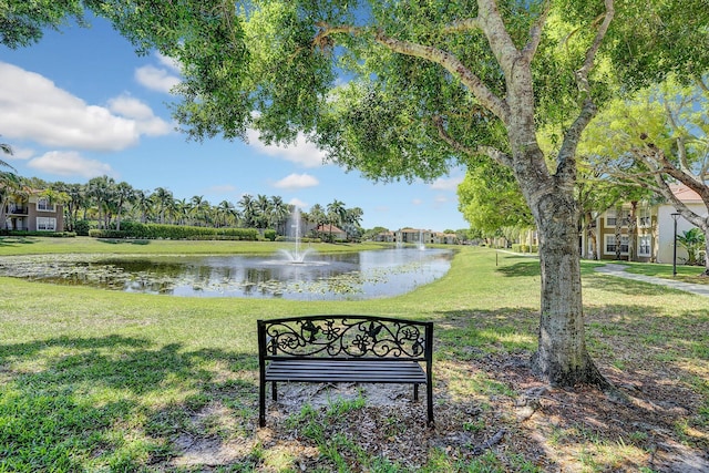 15035 Michelangelo Blvd Unit 106, Delray Beach, FL 33446 - view of community featuring a water view and a lawn