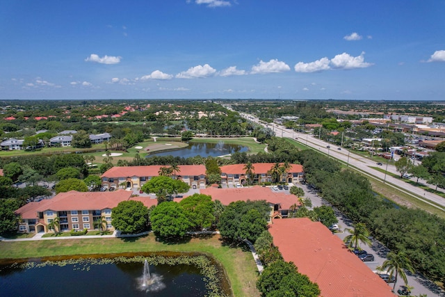 15035 Michelangelo Blvd Unit 106, Delray Beach, FL 33446 - aerial view of a nearby body of water and a tree filled landscape