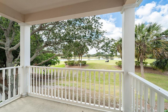 122 Ashley Ct, Jupiter, FL 33458 - balcony with a water view and a porch