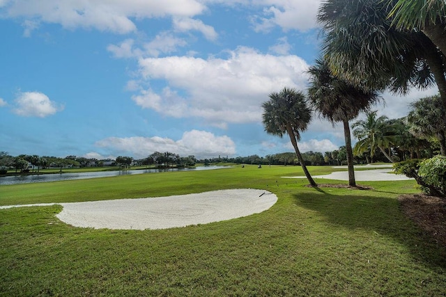 122 Ashley Ct, Jupiter, FL 33458 - view of property's community with a water view, a lawn, and view of golf course