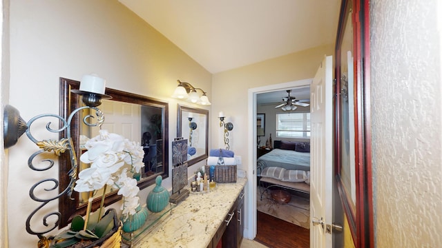 bathroom with wood finished floors