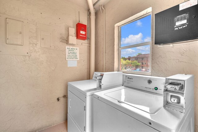 8826 W Mcnab Rd Unit 201, Tamarac, FL 33321 - washroom with washer and dryer and electric panel