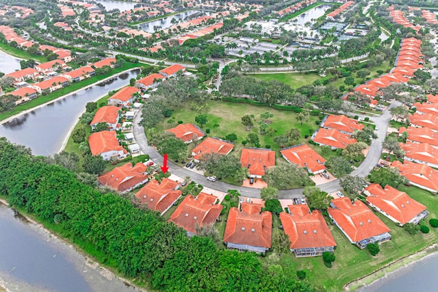 7043 Summer Tree Dr, Boynton Beach, FL 33437 - aerial view of property and surrounding area with a large body of water and nearby suburban area