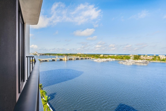 1200 S Flagler Dr Unit 1402, West Palm Beach, FL 33401 - water view featuring a notable bridge