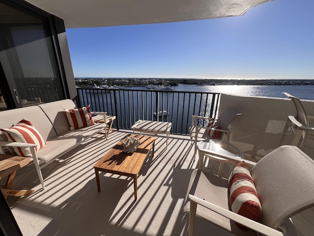 1200 S Flagler Dr Unit 1402, West Palm Beach, FL 33401 - balcony featuring a water view