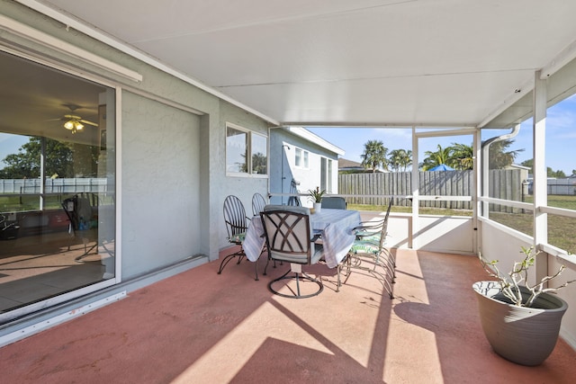 2008 SE Triumph Rd, Port Saint Lucie, FL 34952 - sunroom / solarium featuring ceiling fan