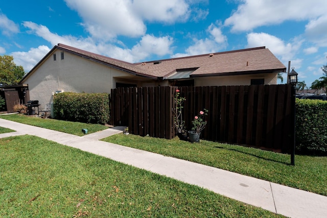 view of home's exterior featuring stucco siding