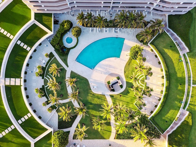 2000 S Ocean Blvd Unit 501N, Palm Beach, FL 33480 - aerial view of a pool area
