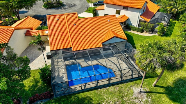 3 Independence Ct, Deerfield Beach, FL 33442 - view from above of property featuring a pool area