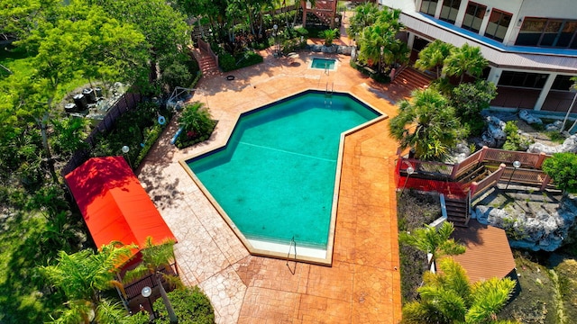 3 Independence Ct, Deerfield Beach, FL 33442 - community pool with a patio area and stairs