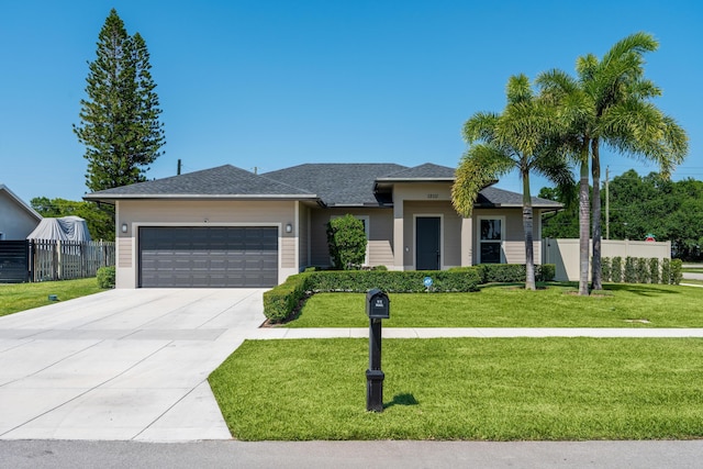 12111 Sugar Pine Trl, Wellington, FL 33414 - view of front facade featuring a garage, concrete driveway, and roof with shingles