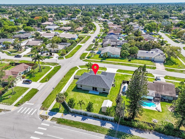 12111 Sugar Pine Trl, Wellington, FL 33414 - aerial perspective of suburban area with a pool area