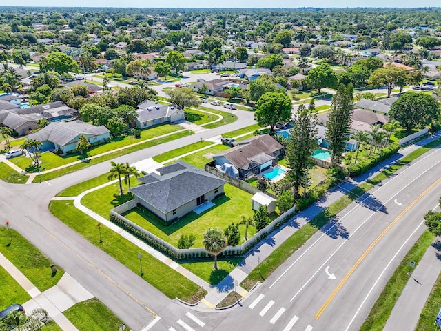12111 Sugar Pine Trl, Wellington, FL 33414 - aerial perspective of suburban area featuring a pool area