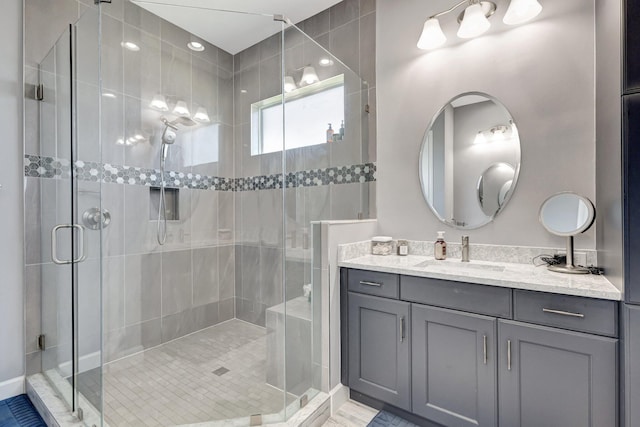 5968 Jasmine Ln, Westlake, FL 33470 - full bath featuring a shower stall and vanity