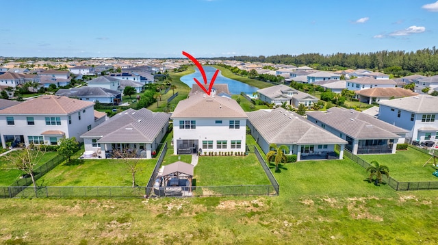 5968 Jasmine Ln, Westlake, FL 33470 - aerial view of residential area with a large body of water