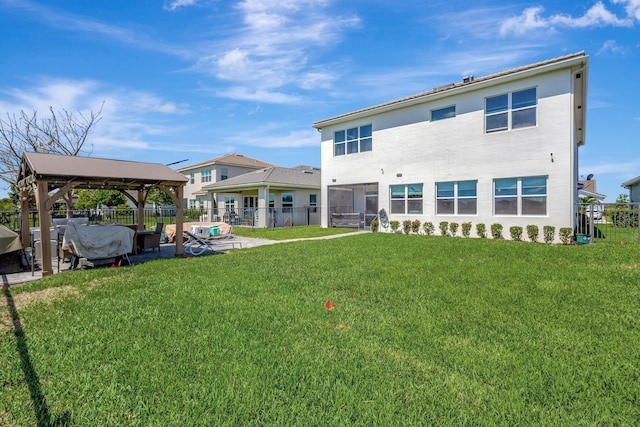 5968 Jasmine Ln, Westlake, FL 33470 - rear view of house featuring a gazebo and a patio area