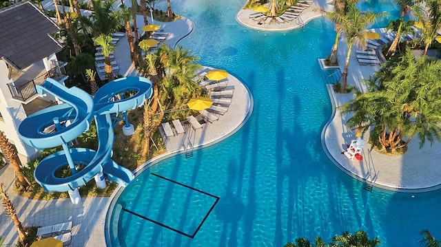 5968 Jasmine Ln, Westlake, FL 33470 - community pool featuring a water slide