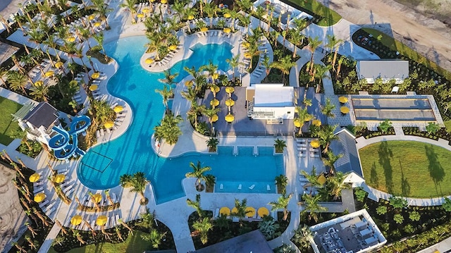 5968 Jasmine Ln, Westlake, FL 33470 - bird's eye view of a pool