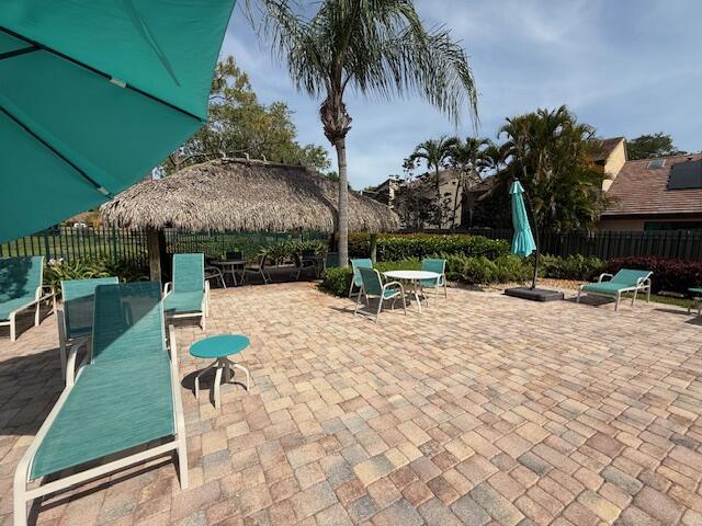view of patio / terrace with fence