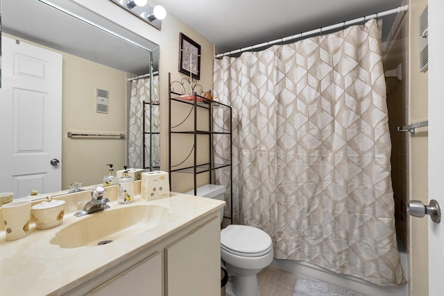 full bath featuring toilet and vanity