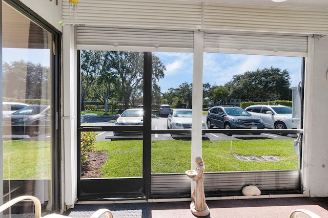 detailed view of a parking lot