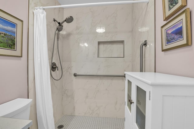 79 Saxony B B, Delray Beach, FL 33446 - bathroom featuring a shower stall and toilet