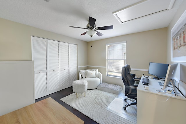 10687 Katmandu Ct, Boynton Beach, FL 33437 - home office featuring wood finished floors and ceiling fan