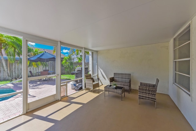 10687 Katmandu Ct, Boynton Beach, FL 33437 - sunroom / solarium featuring an outdoor living space