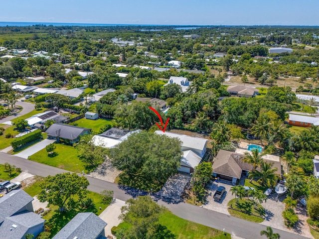 8888 SE Colony St, Hobe Sound, FL 33455 - aerial perspective of suburban area