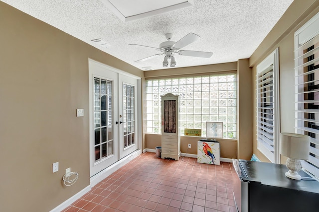 sunroom with french doors and plenty of natural light