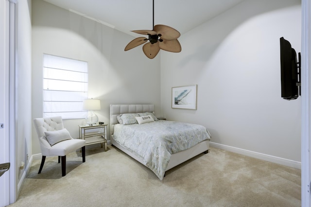 212 Montant Dr, Palm Beach Gardens, FL 33410 - carpeted bedroom featuring baseboards and a ceiling fan